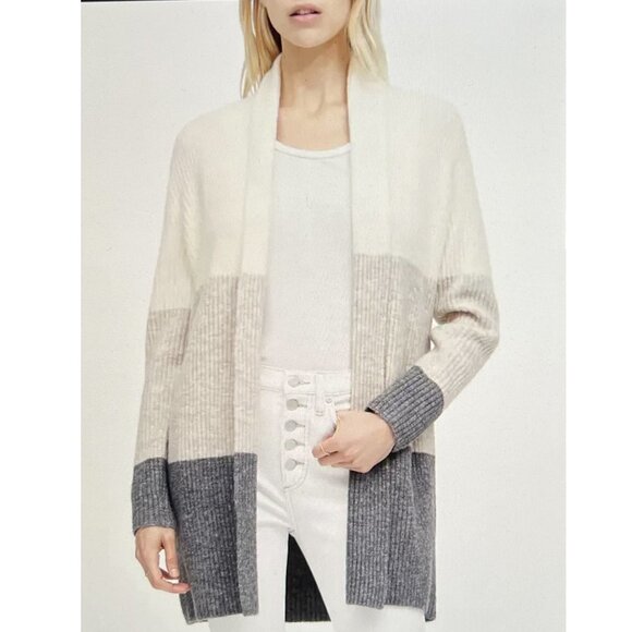 Banana Republic Stretch Merino Wool Gradient Long Open Front Cardigan Size XS - Picture 1 of 9